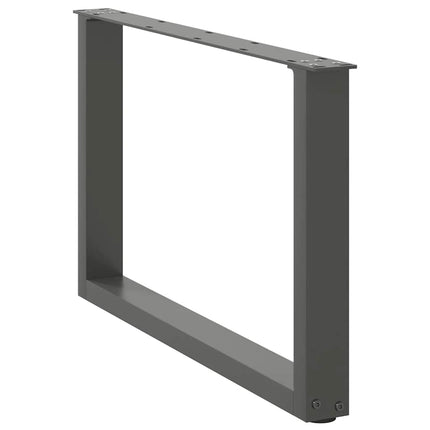Soffbordsben U-formade 2 st antracit 60x(42-43) cm stål