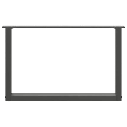 Soffbordsben U-formade 2 st antracit 60x(42-43) cm stål