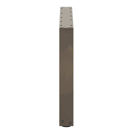 Soffbordsben U-formade 2 st naturstål 60x(42-43) cm stål
