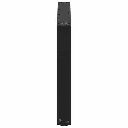 Soffbordsben U-formade 2 st svarta 70x(42-43) cm stål