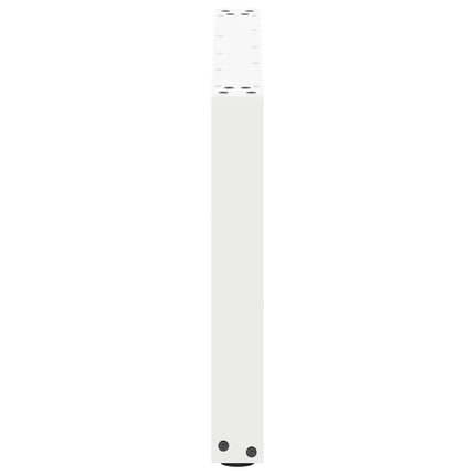 Soffbordsben U-formade 2 st vita 70x(42-43) cm stål