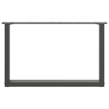 Soffbordsben U-formade 2 st antracit 70x(42-43) cm stål