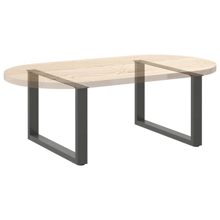 Soffbordsben U-formade 2 st antracit 70x(42-43) cm stål
