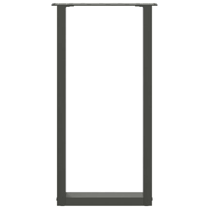 Konsolbordsben U-formade 2 st antracit 28x(72-73) cm stål