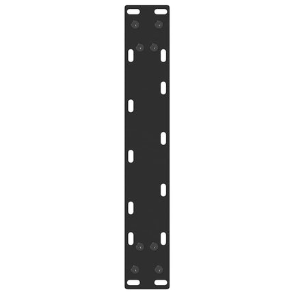 Konsolbordsben U-formade 2 st svarta 38x(72-73) cm stål