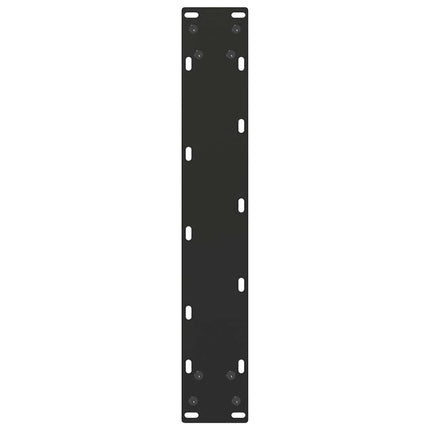 Matbordsben U-formade 2 st svarta 50x(72-73) cm stål