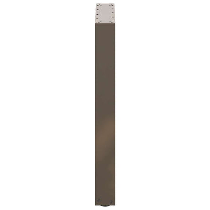 Matbordsben U-formade 2 st naturstål 60x(72-73) cm stål
