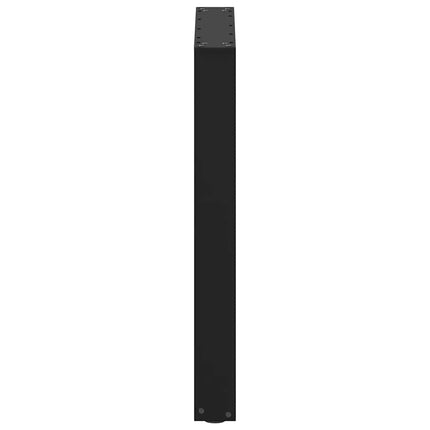 Matbordsben U-formade 2 st svarta 70x(72-73) cm stål