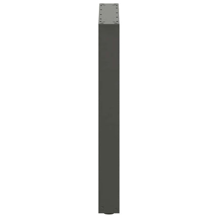 Matbordsben U-formade 2 st antracit 70x(72-73) cm stål