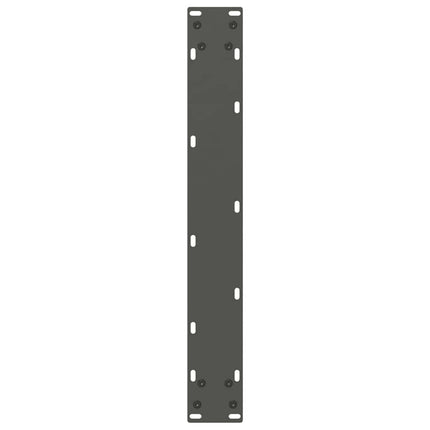 Matbordsben U-formade 2 st antracit 70x(72-73) cm stål