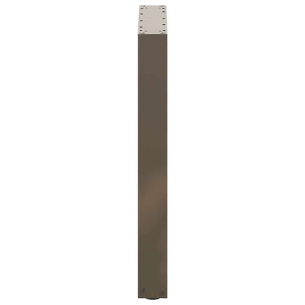Matbordsben U-formade 2 st naturstål 70x(72-73) cm stål