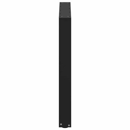 Matbordsben U-formade 2 st svarta 80x(72-73) cm stål
