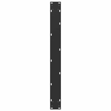 Matbordsben U-formade 2 st svarta 80x(72-73) cm stål