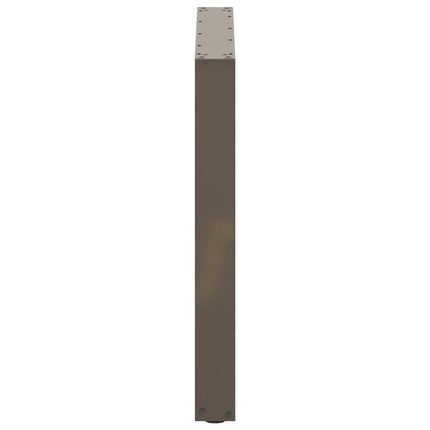 Matbordsben U-formade 2 st naturstål 80x(72-73) cm stål