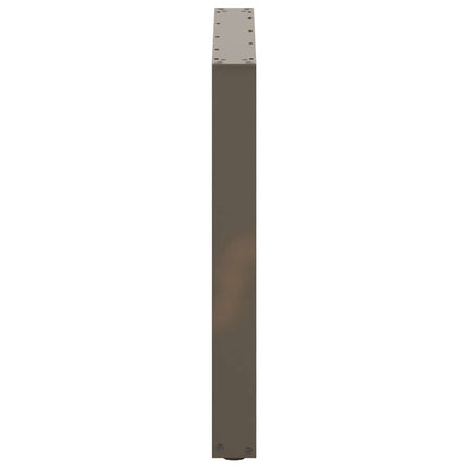 Matbordsben U-formade 2 st naturstål 90x(72-73) cm stål