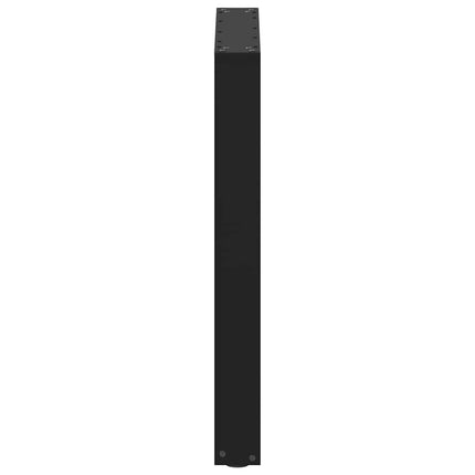 Matbordsben U-formade 3 st svarta 70x(72-73) cm stål