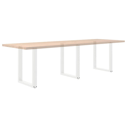 Matbordsben U-formade 3 st vita 70x(72-73) cm stål