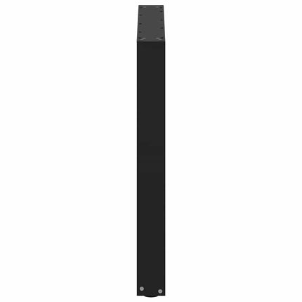 Matbordsben U-formade 3 st svarta 80x(72-73) cm stål