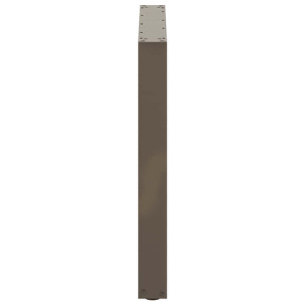 Matbordsben U-formade 3 st naturstål 80x(72-73) cm stål