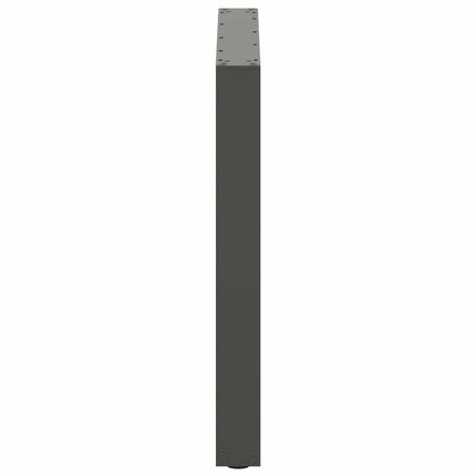 Matbordsben U-formade 3 st antracit 90x(72-73) cm stål