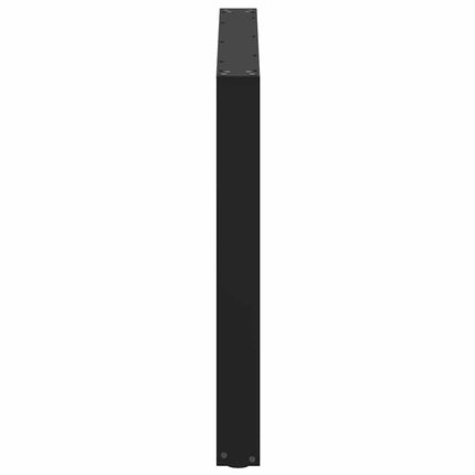 Matbordsben U-formade 3 st svarta 100x(72-73) cm stål
