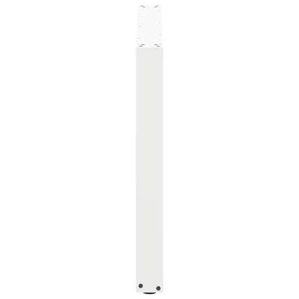 Matbordsben U-formade 3 st vita 100x(72-73) cm stål