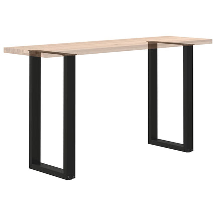 Barbordsben U-formade 2 st svarta 40x(90-91) cm stål