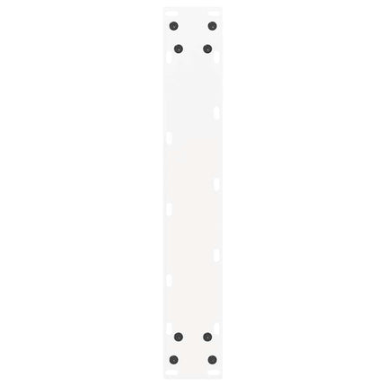 Barbordsben U-formade 2 st vita 40x(90-91) cm stål