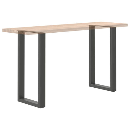 Barbordsben U-formade 2 st antracit 40x(90-91) cm stål