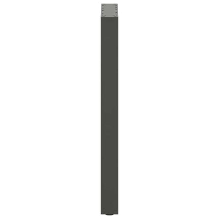 Barbordsben U-formade 2 st antracit 50x(90-91) cm stål