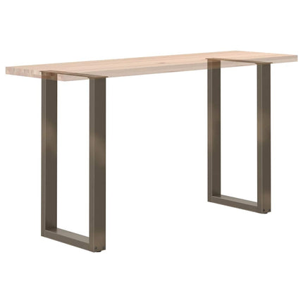 Barbordsben U-formade 2 st naturstål 50x(90-91) cm stål