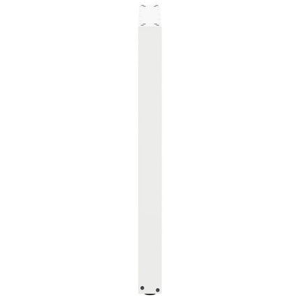 Barbordsben U-formade 2 st vita 60x(90-91) cm stål