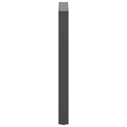Barbordsben U-formade 2 st antracit 60x(90-91) cm stål