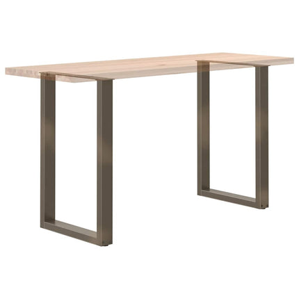 Barbordsben U-formade 2 st naturstål 60x(90-91) cm stål