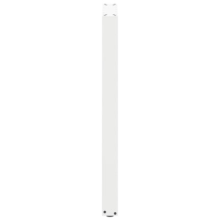 Barbordsben U-formade 2 st vita 40x(100-101) cm stål