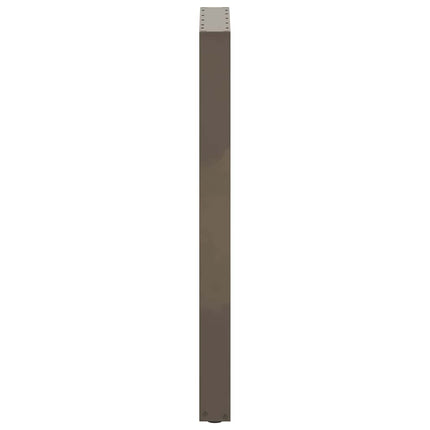 Barbordsben U-formade 2 st naturstål 40x(100-101) cm stål