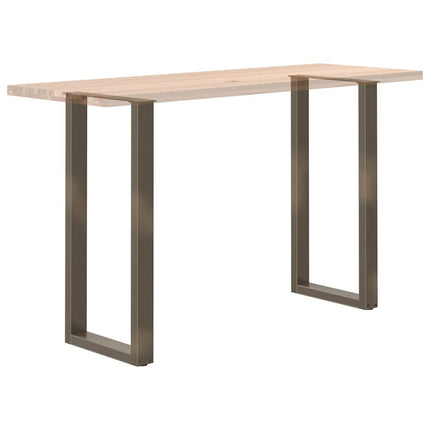 Barbordsben U-formade 2 st naturstål 40x(100-101) cm stål
