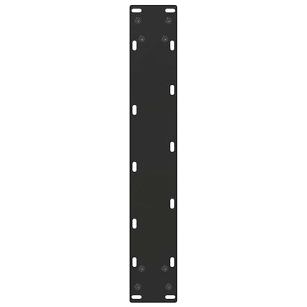 Barbordsben U-formade 2 st svarta 50x(100-101) cm stål