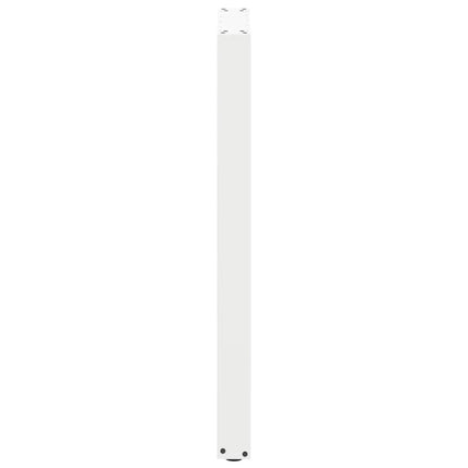 Barbordsben U-formade 2 st vita 50x(100-101) cm stål