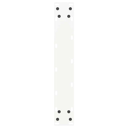 Barbordsben U-formade 2 st vita 50x(100-101) cm stål