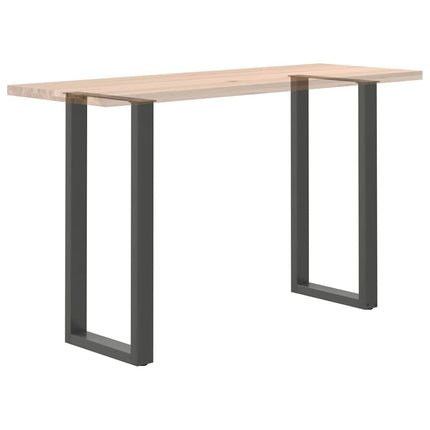 Barbordsben U-formade 2 st antracit 50x(100-101) cm stål