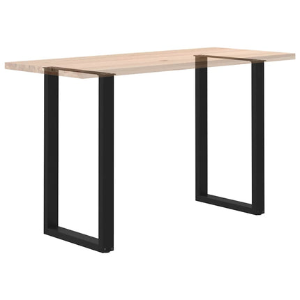 Barbordsben U-formade 2 st svarta 60x(100-101) cm stål