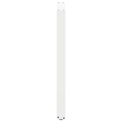 Barbordsben U-formade 2 st vita 60x(100-101) cm stål