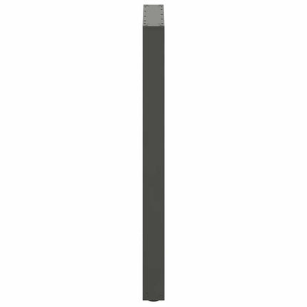 Barbordsben U-formade 2 st antracit 60x(100-101) cm stål