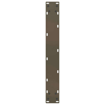 Barbordsben U-formade 2 st naturstål 60x(100-101) cm stål