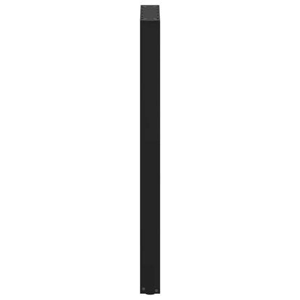 Barbordsben U-formade 2 st svarta 40x(110-111) cm stål
