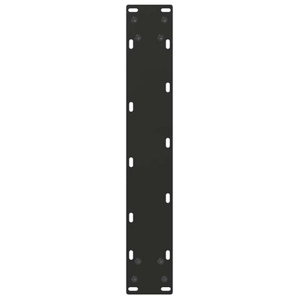 Barbordsben U-formade 2 st svarta 40x(110-111) cm stål