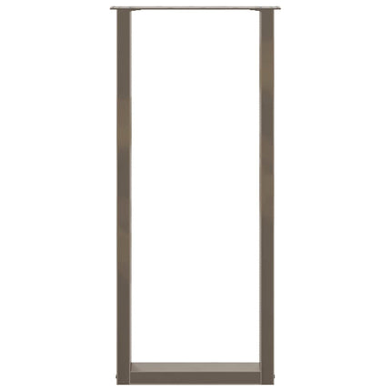 Barbordsben U-formade 2 st naturstål 40x(110-111) cm stål
