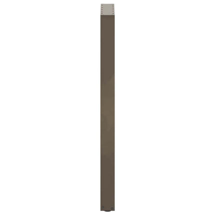 Barbordsben U-formade 2 st naturstål 40x(110-111) cm stål