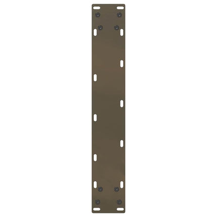 Barbordsben U-formade 2 st naturstål 40x(110-111) cm stål